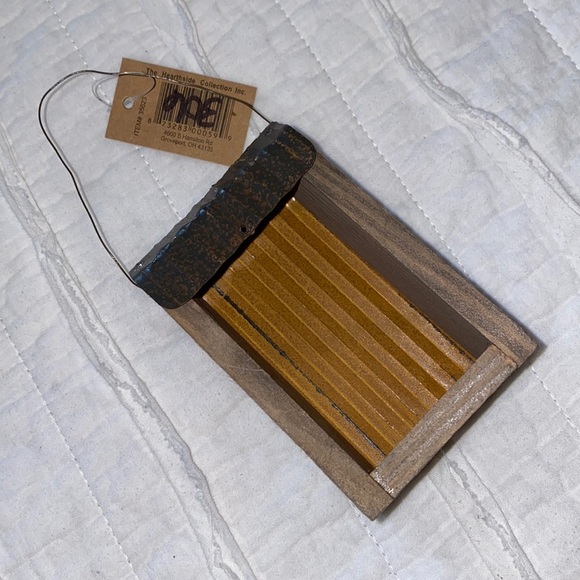 New The Hearthside Collection Inc 6 in. Rustic Tin Roof Wood Barn Tree Ornament - Picture 14 of 15